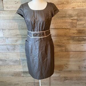 Poshe‎  women’s brown metallic sheath dress in size 38